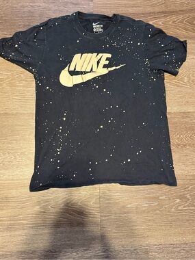 vintage nike bleach dye tshirt ☆ galaxy splatter size M